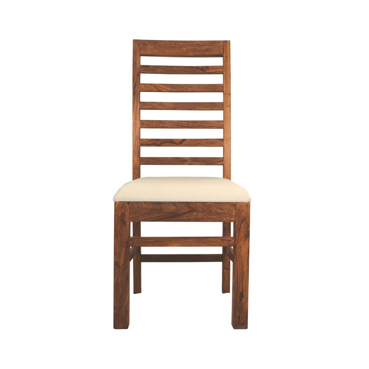Dudi Furniture Mehran Sheesham Wood Upholstered Chair