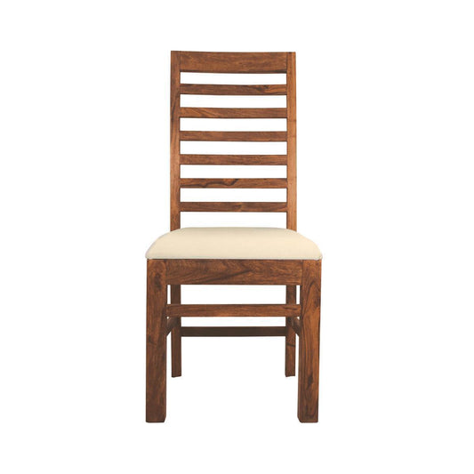 Dudi Furniture Mehran Sheesham Wood Upholstered Chair