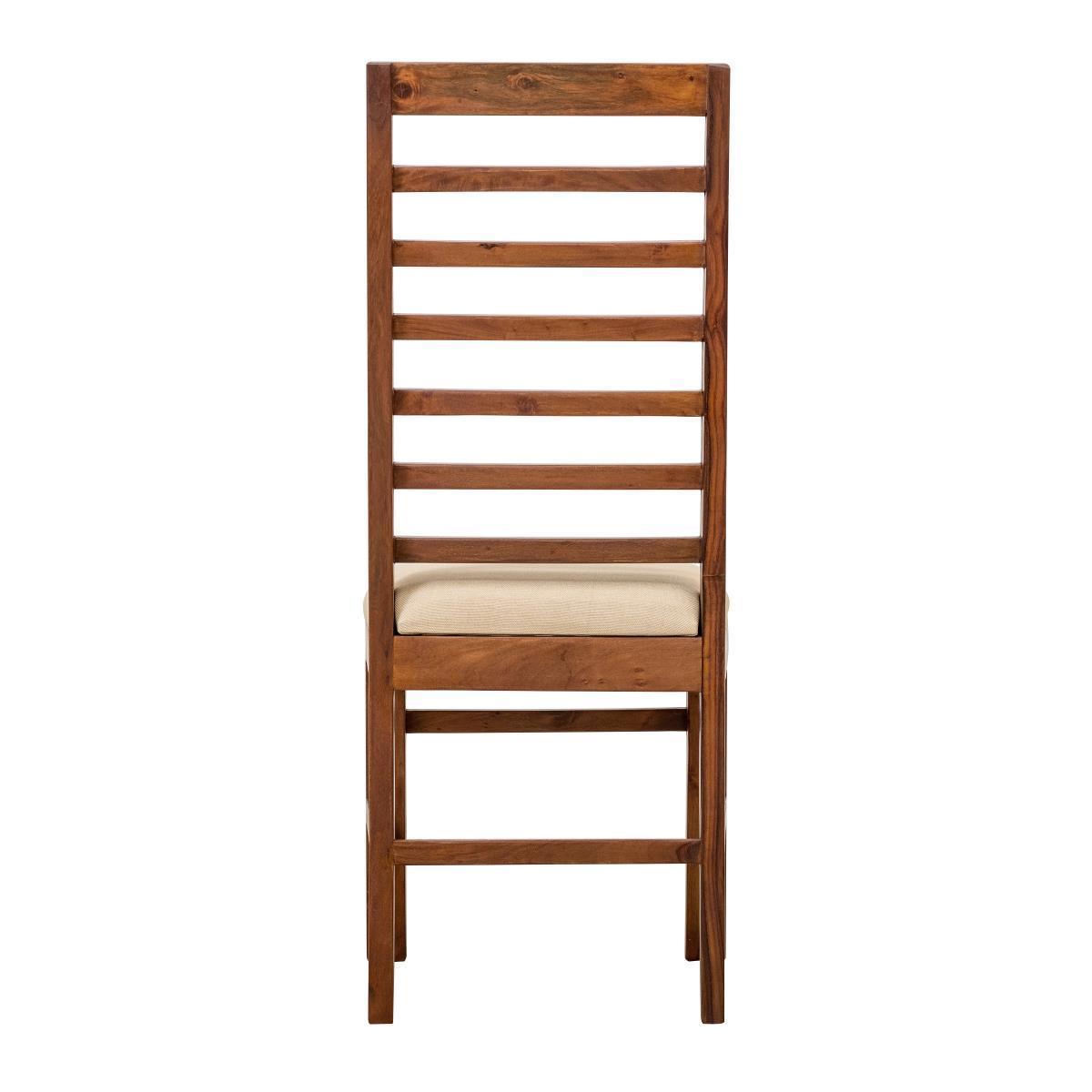 Dudi Furniture Mehran Sheesham Wood Upholstered Chair