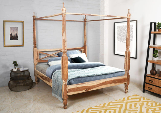 Dudi Furniture Nature Modern Canopy Four Poster Bed