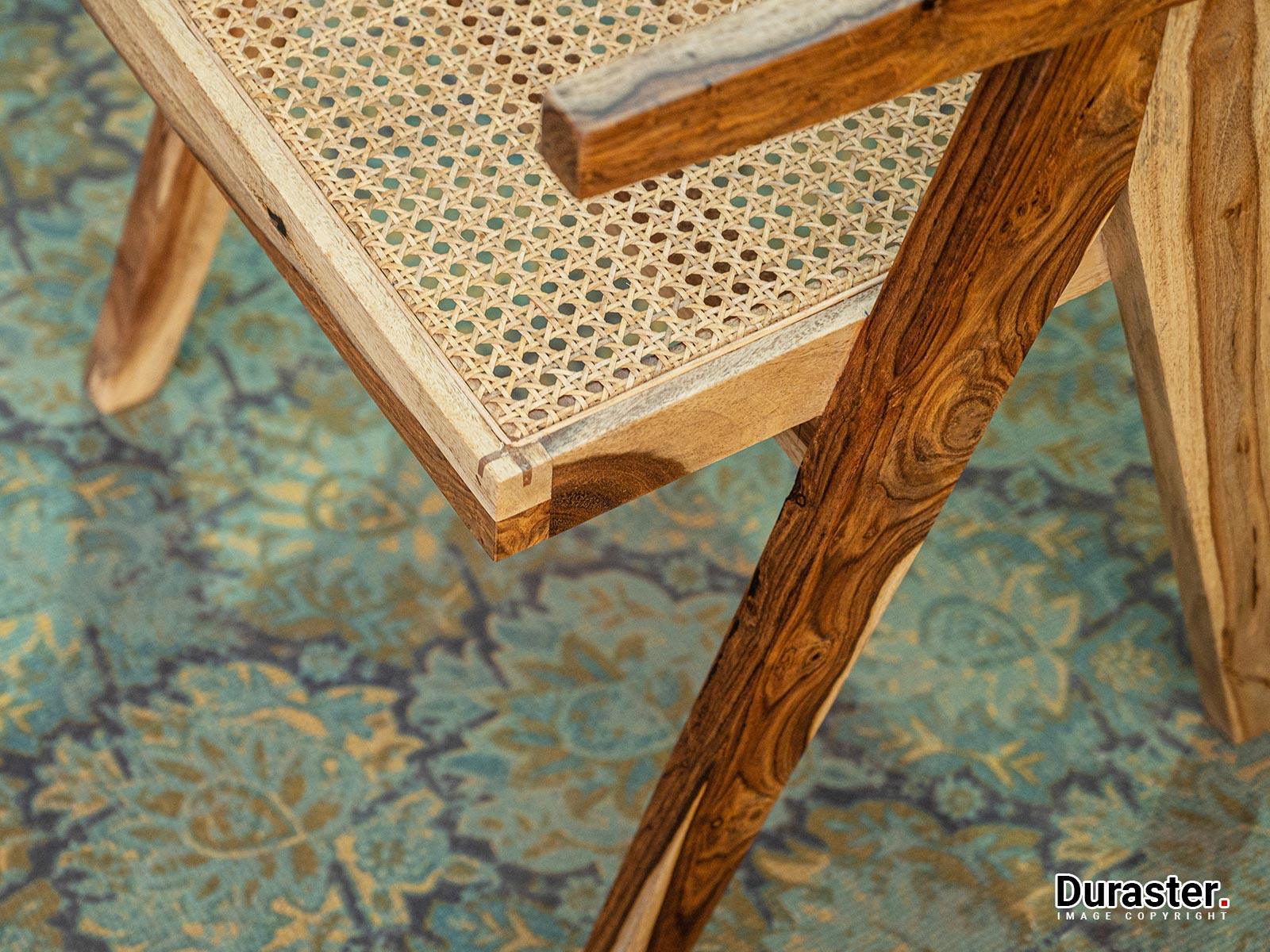 Dudi Furniture Nature Wooden Cane Armchair