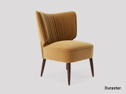 Dudi Furniture Elemantary Solid Wood Fabric Upholstered Chair