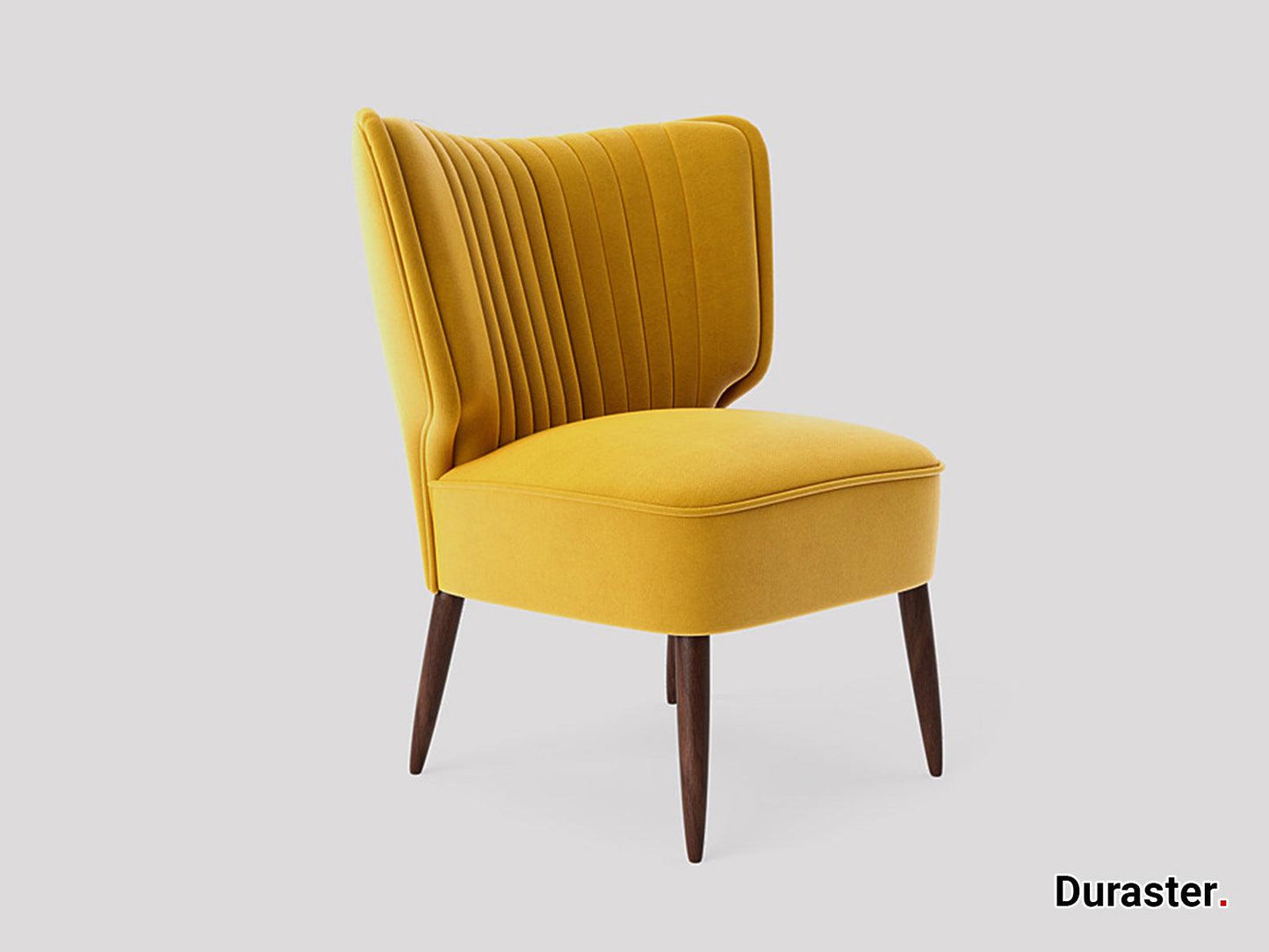 Dudi Furniture Elemantary Solid Wood Fabric Upholstered Chair