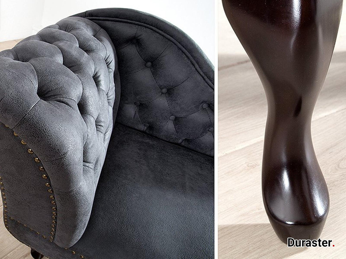 Dudi Furniture Chesterfield Vintage Gray Lounge