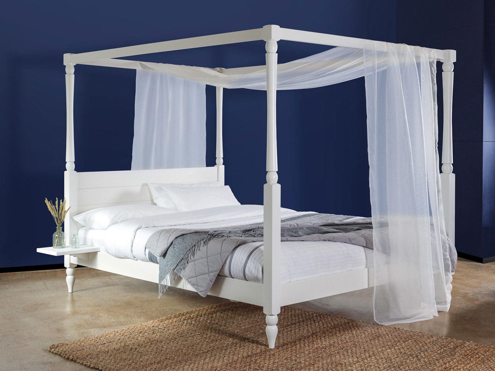 Dudi Furniture Novo Premium Solid Acacia Wood Four-Poster King Size
