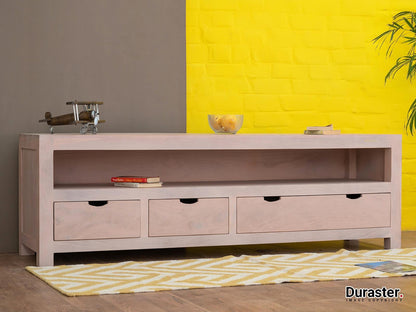 Dudi Furniture Novo Premium Acacia Stylish Wood TV Unit