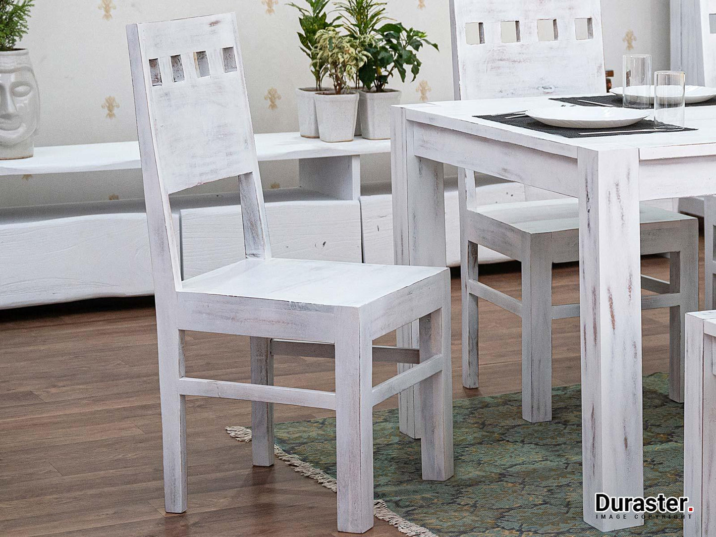 Dudi Furniture Novo Premium Distress Solid Acacia wood Chair