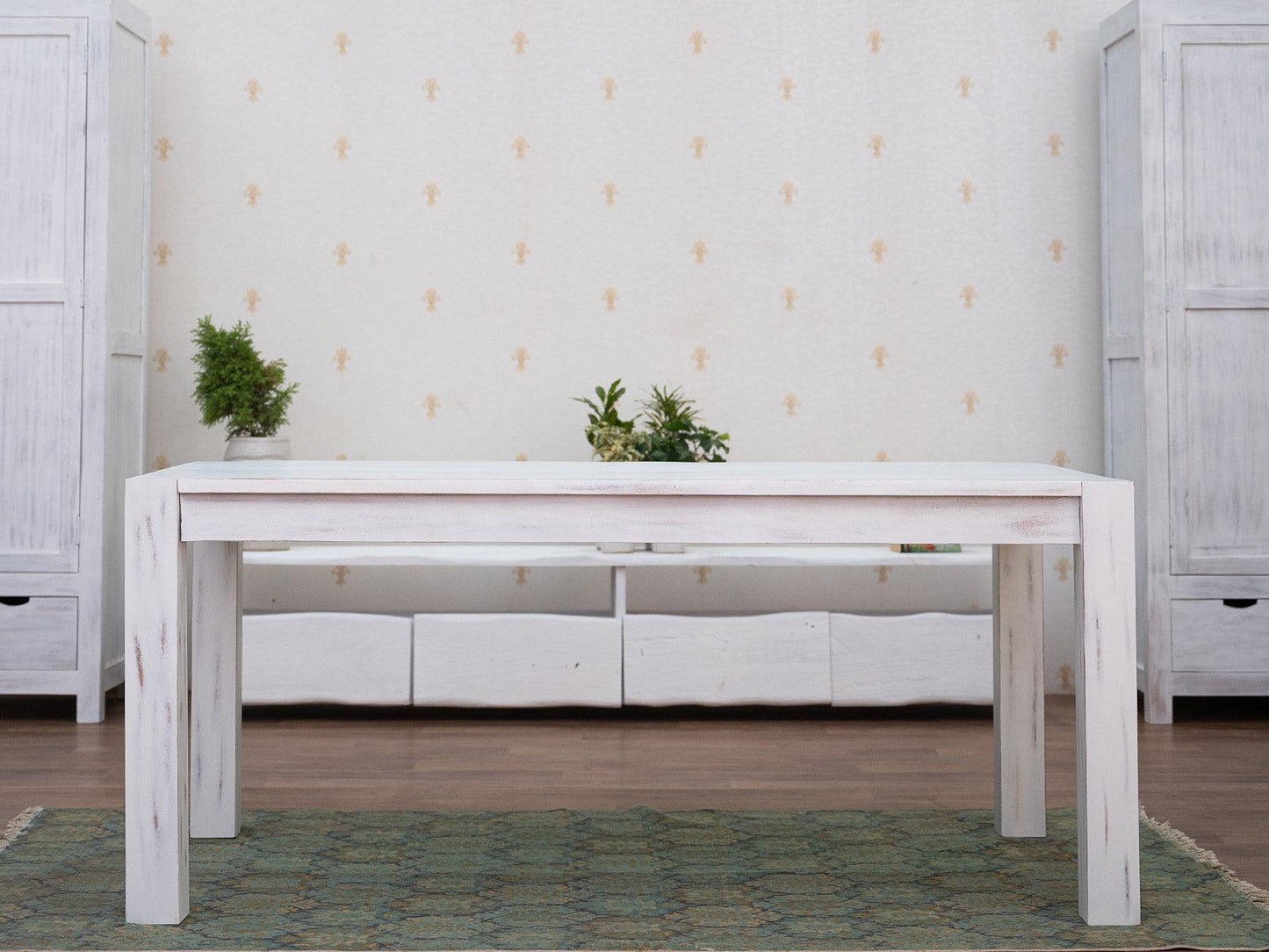 Dudi Furniture Novo Premium Distress Solid Acacia wood Dining Table