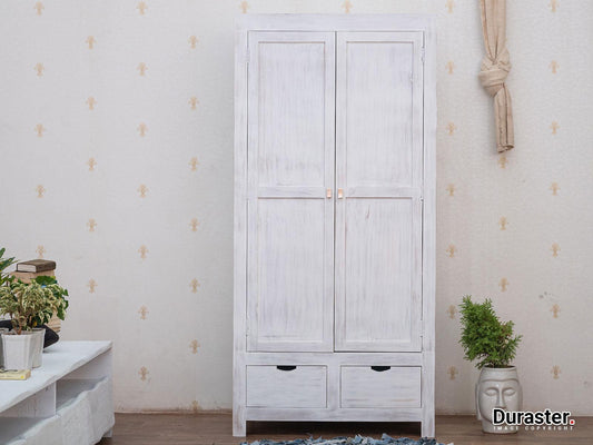 Dudi Furniture Novo Premium Distress Solid Acacia wood Wardrobe