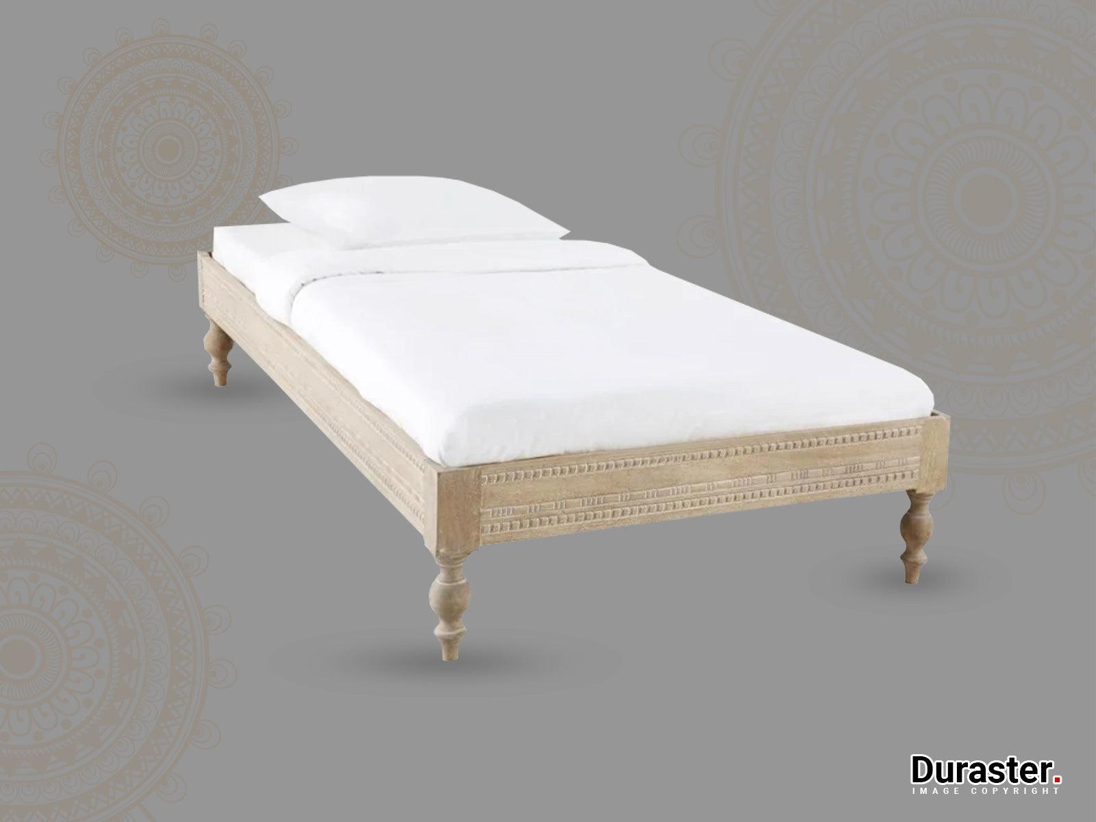 Dudi Furniture Ajenta Solid Mango Wood Single Bed