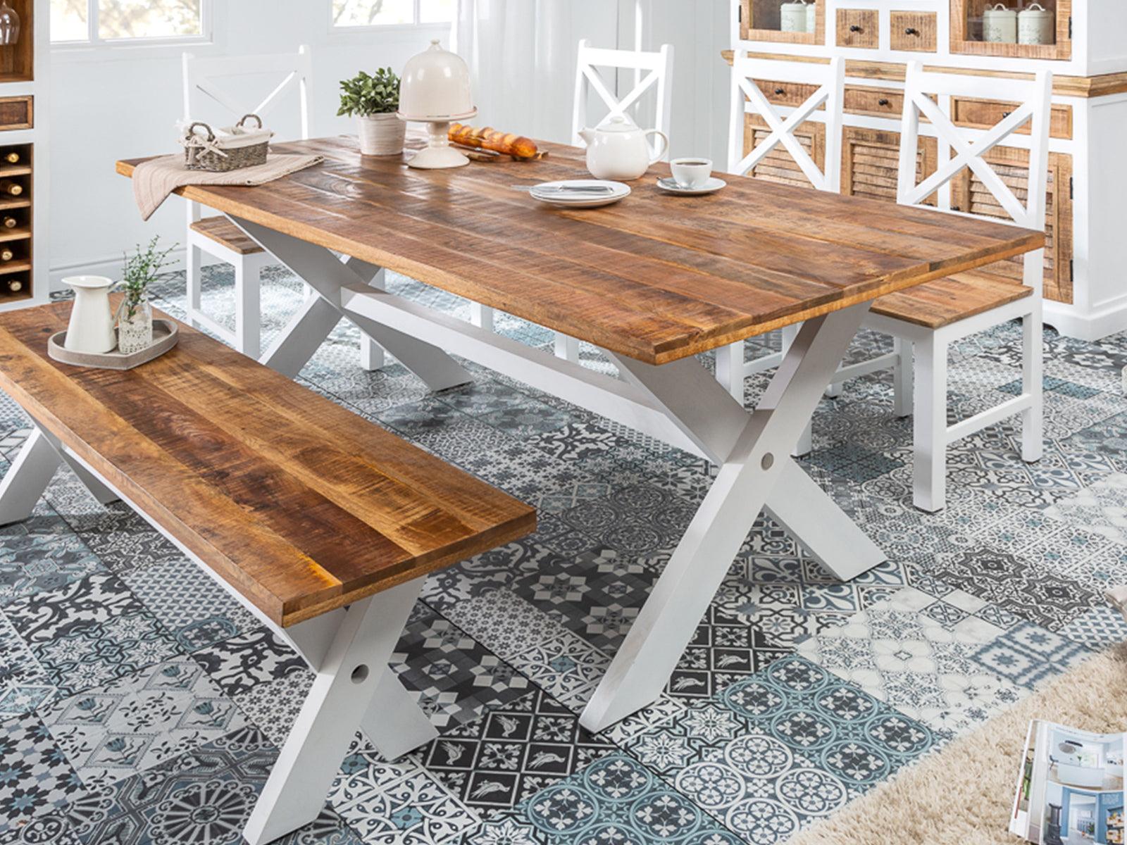Dudi Furniture Novo Premium Solid Mango Wood Dining Set with Chairs