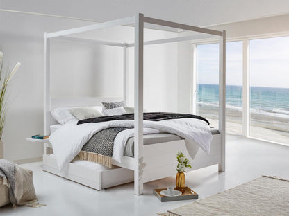 Dudi Furniture Novo Premium Solid Acacia Wood Four-Poster King Size