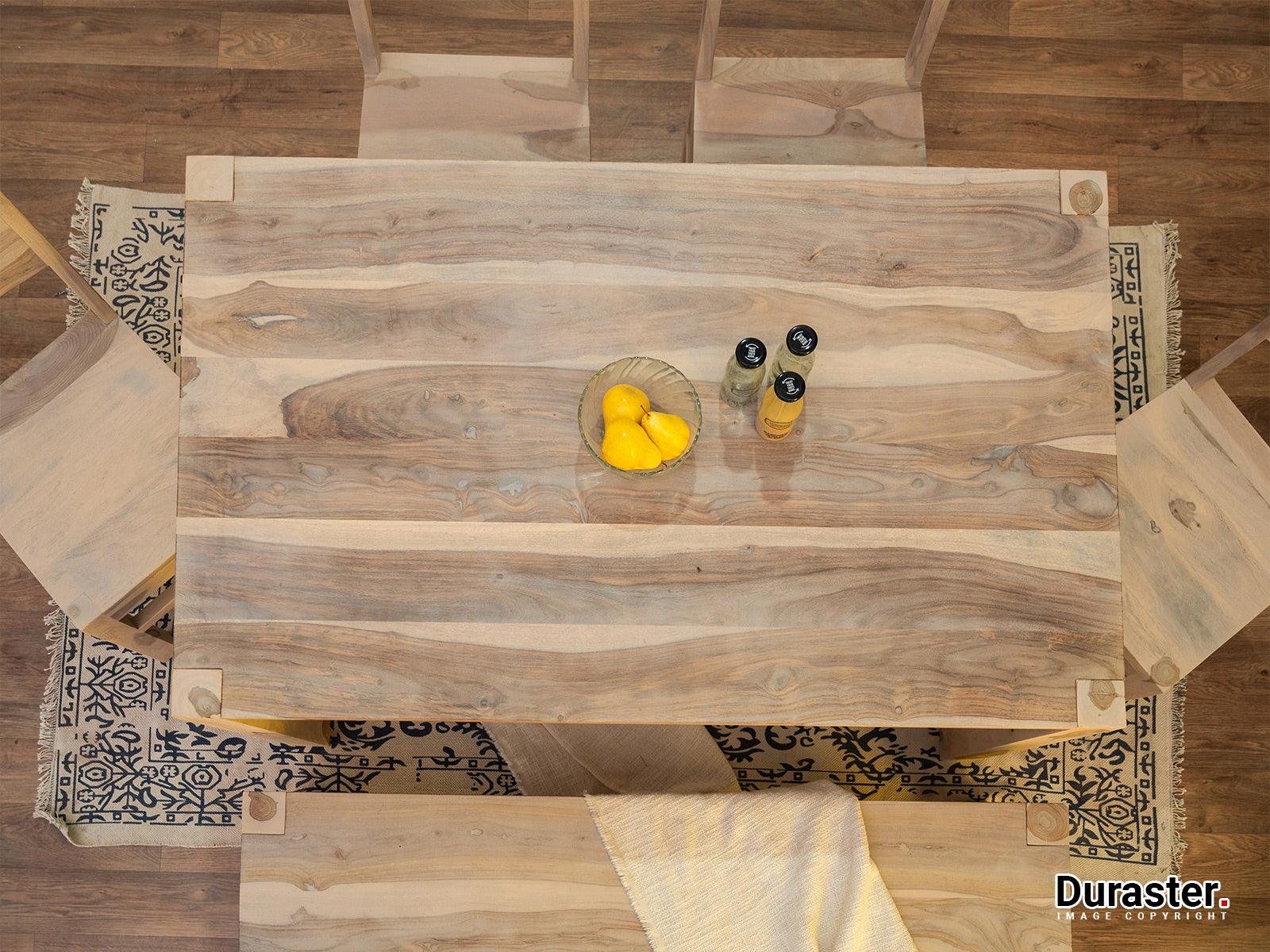 Dudi Furniture Novo Premium Solid Sheesham wood Dining Table