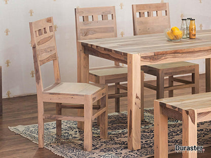 Dudi Furniture Novo Premium Solid Sheesham wood Dining Chair