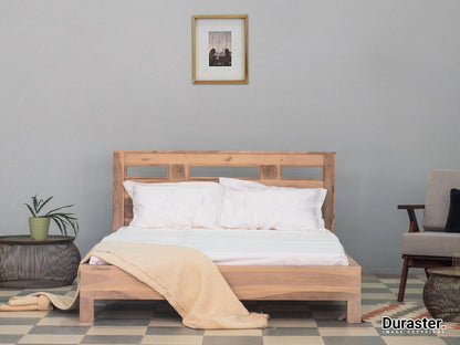 Dudi Furniture Novo Premium Modern Sheesham Wood Single Bed Without