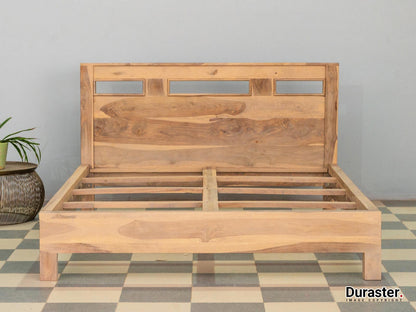 Dudi Furniture Novo Premium Modern Sheesham Wood Single Bed Without