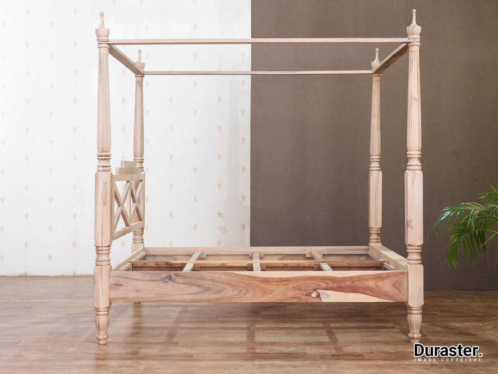Dudi Furniture Novo Premium Solid Sheesham Wood Modern Canopy 4