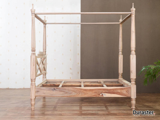 Dudi Furniture Novo Premium Solid Sheesham Wood Modern Canopy 4