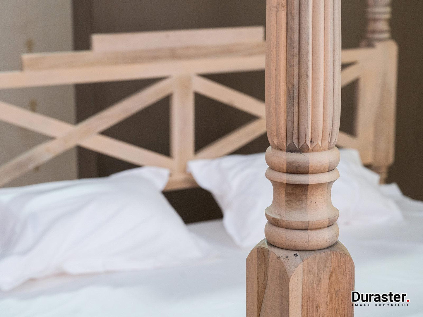 Dudi Furniture Novo Premium Solid Sheesham Wood Modern Canopy 4