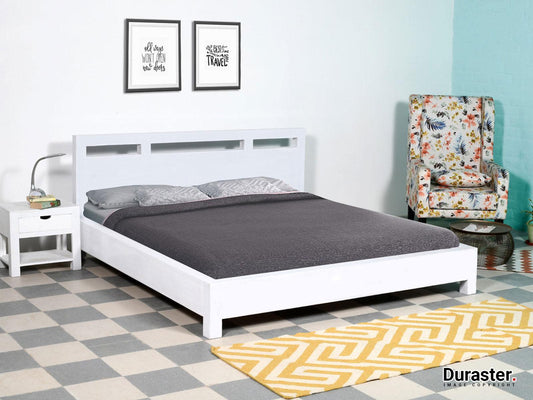 Dudi Furniture Novo Premium Acacia Elegant King Size Bed