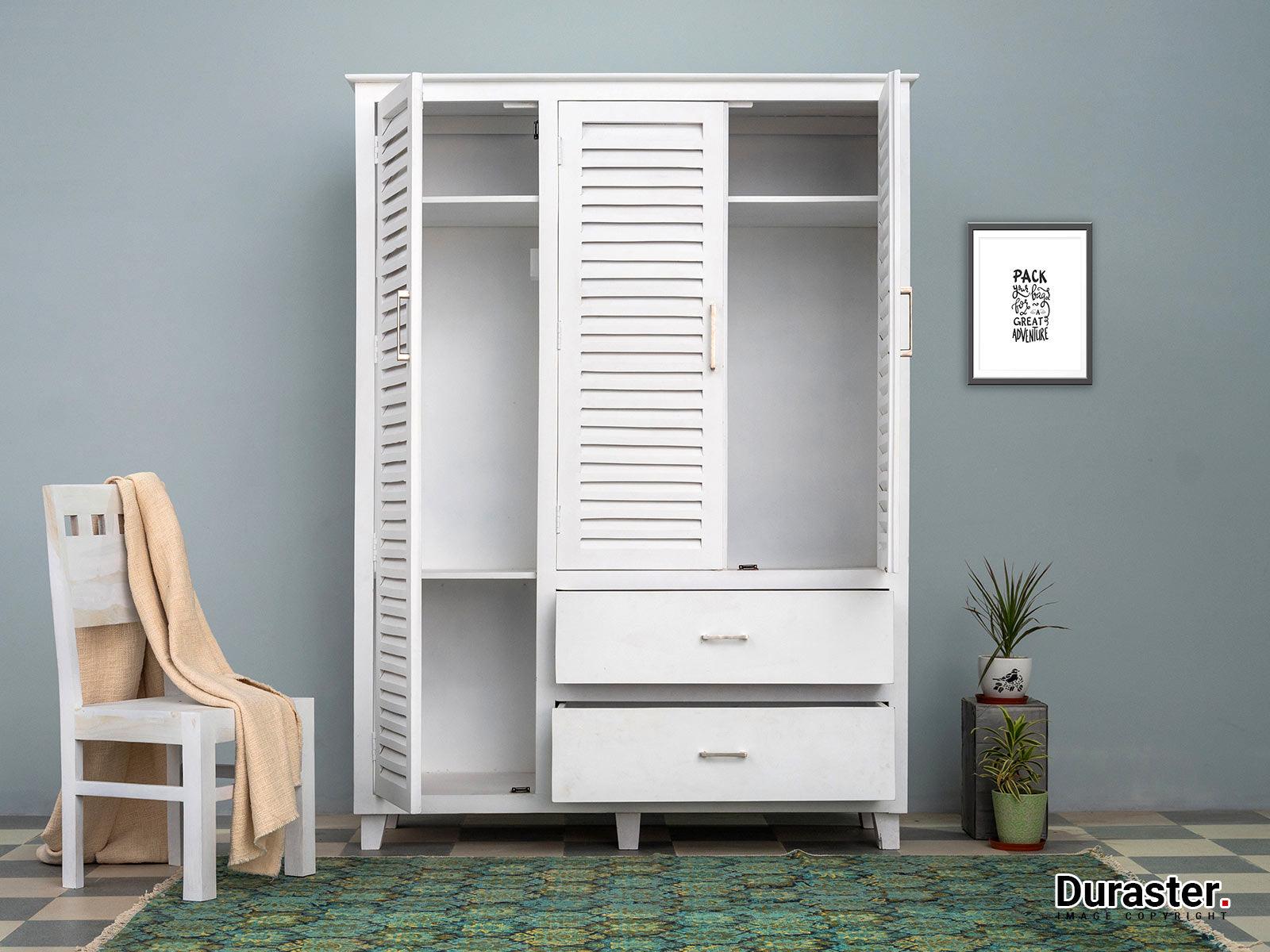 Dudi Furniture Novo Premium Solid Wood Elegant Shutter Cabinet