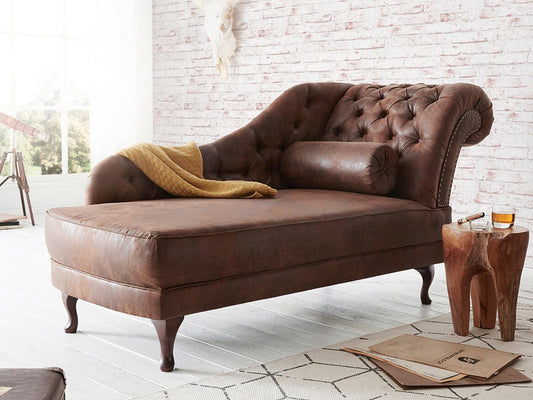 Dudi Furniture Chesterfield Vintage Brown Lounge