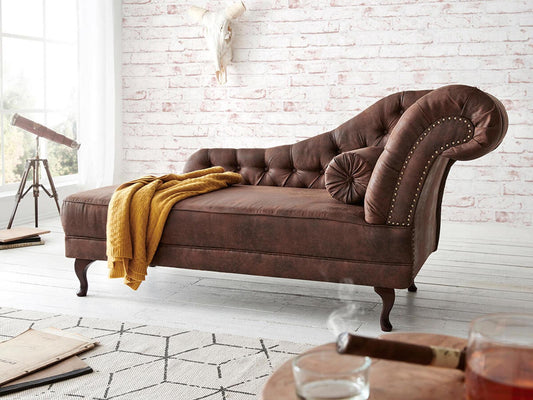Dudi Furniture Chesterfield Vintage Brown Lounge