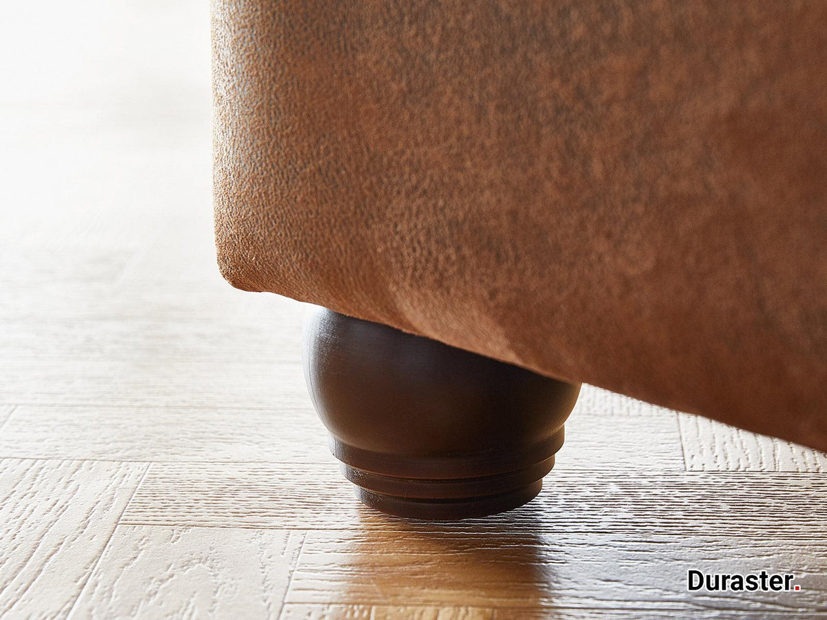 Dudi Furniture Chesterfield Vintage Brown Ottoman Right