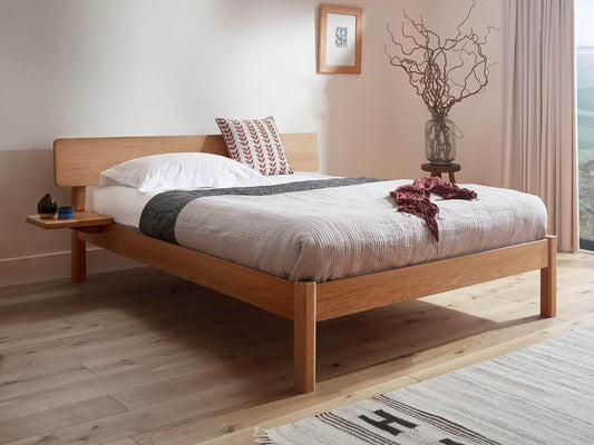 Dudi Furniture Preyas Solid Acacia wood King Size Bed
