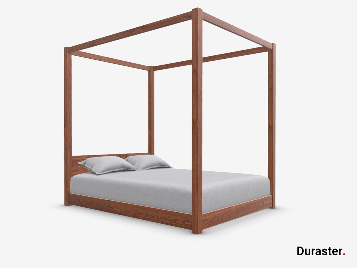 Dudi Furniture Preyas Solid Sheesham Wood Four-Poster Bed