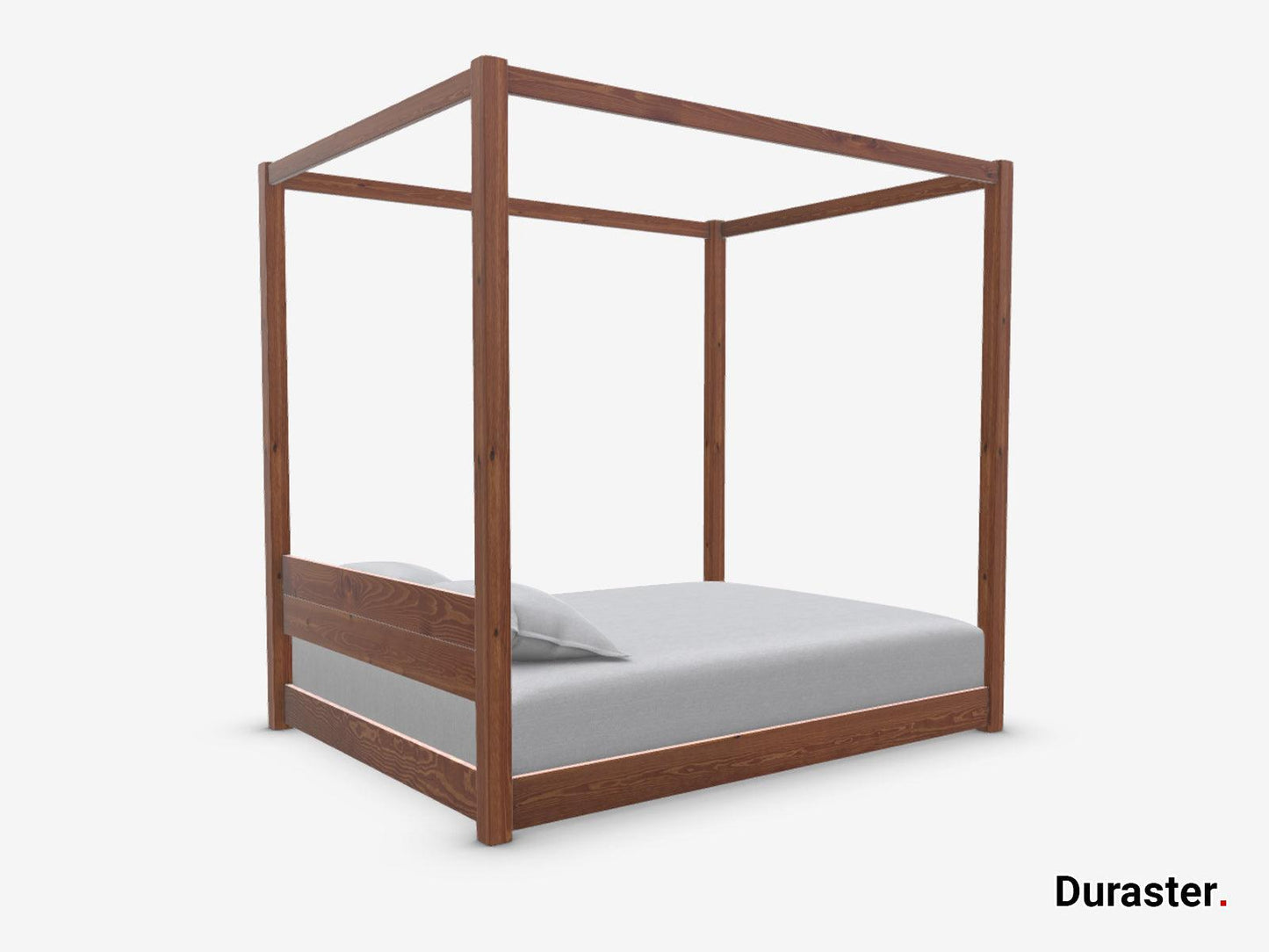 Dudi Furniture Preyas Solid Sheesham Wood Four-Poster Bed