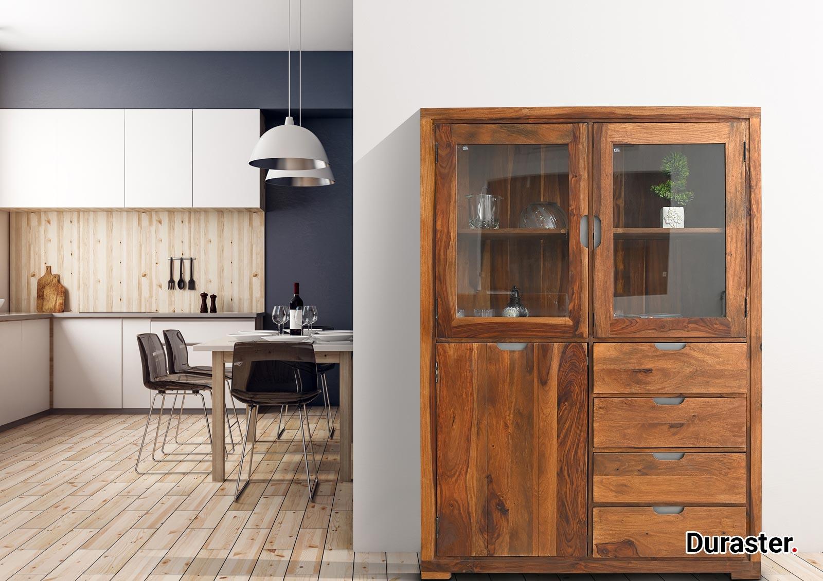 Dudi Furniture Raygoor Sheesham Wood Crockery Unit