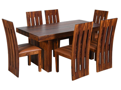 Dudi Furniture Raygoor Modern 6 Seater Dining Table Set