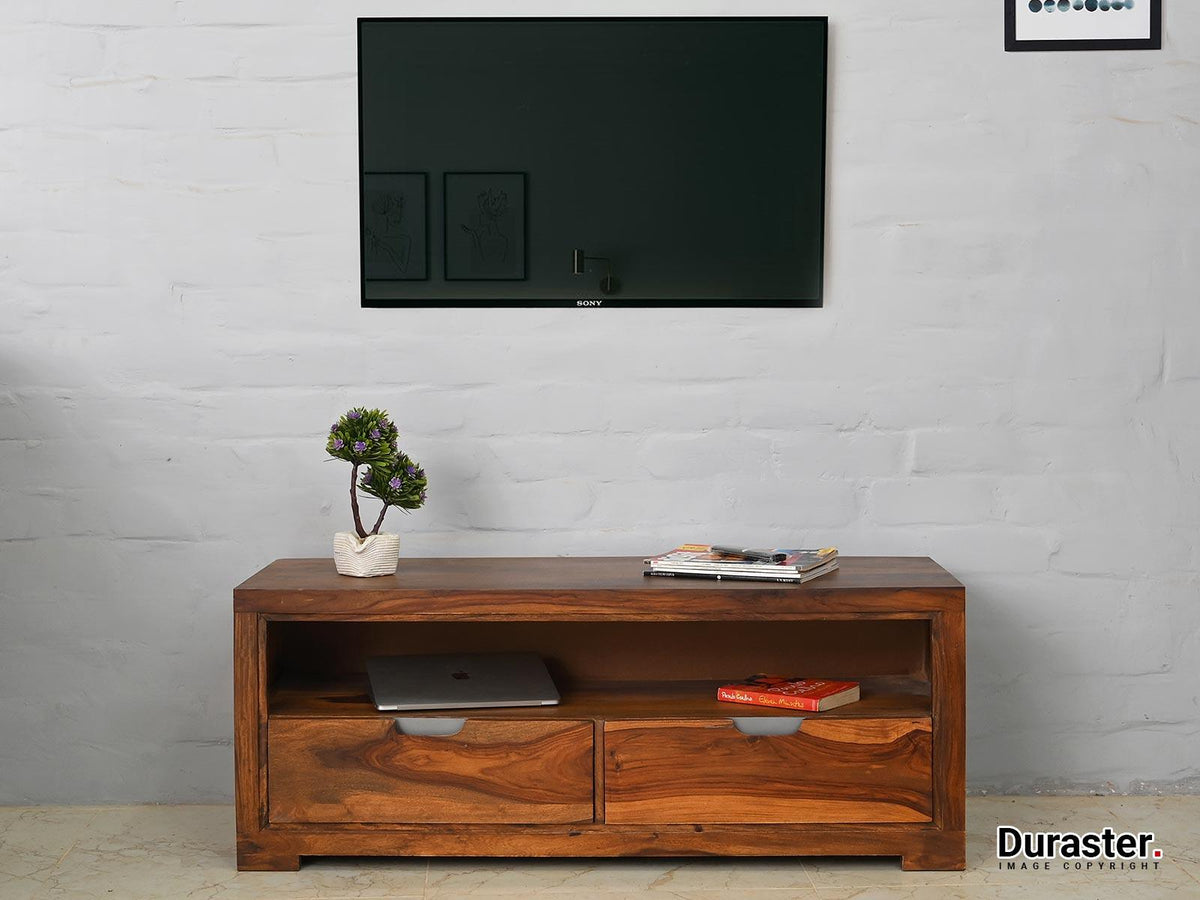 Dudi Furniture Raygoor Solid Sheesham Wood TV Unit