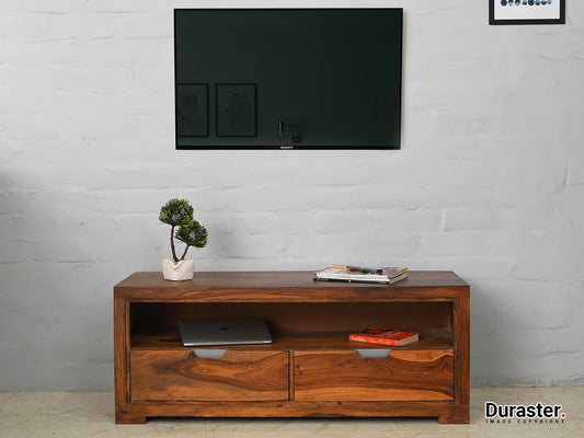 Dudi Furniture Raygoor Solid Sheesham Wood TV Unit