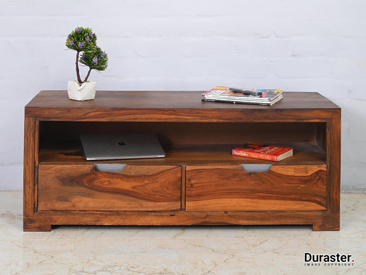 Dudi Furniture Raygoor Solid Sheesham Wood TV Unit
