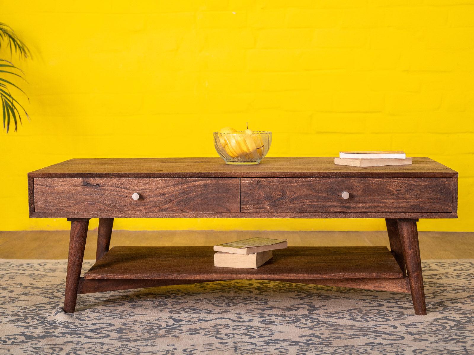 Dudi Furniture El Monte Acacia Wood Coffee Table