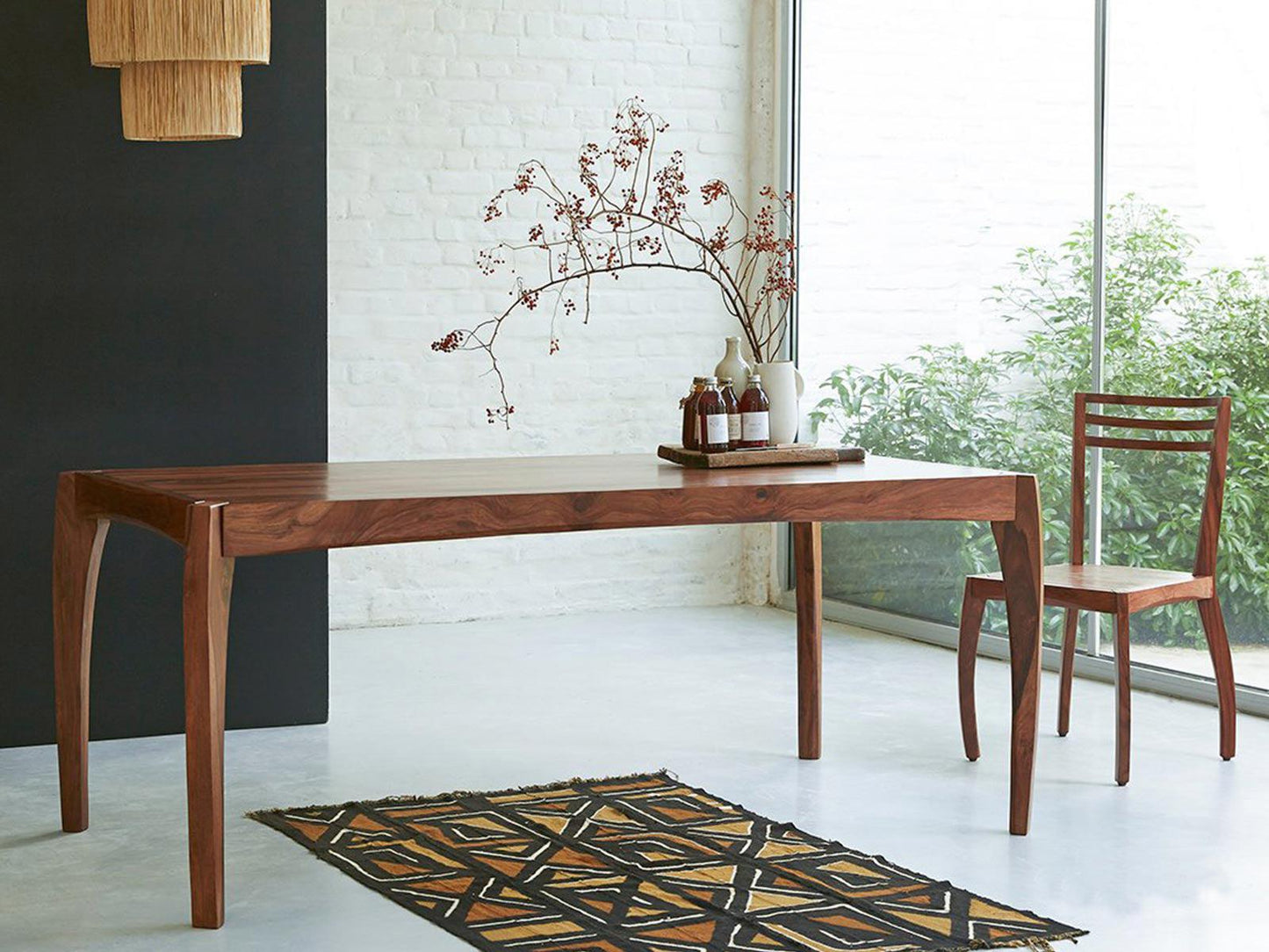 Dudi Furniture Nilay Wooden Dining Table 6 Seater