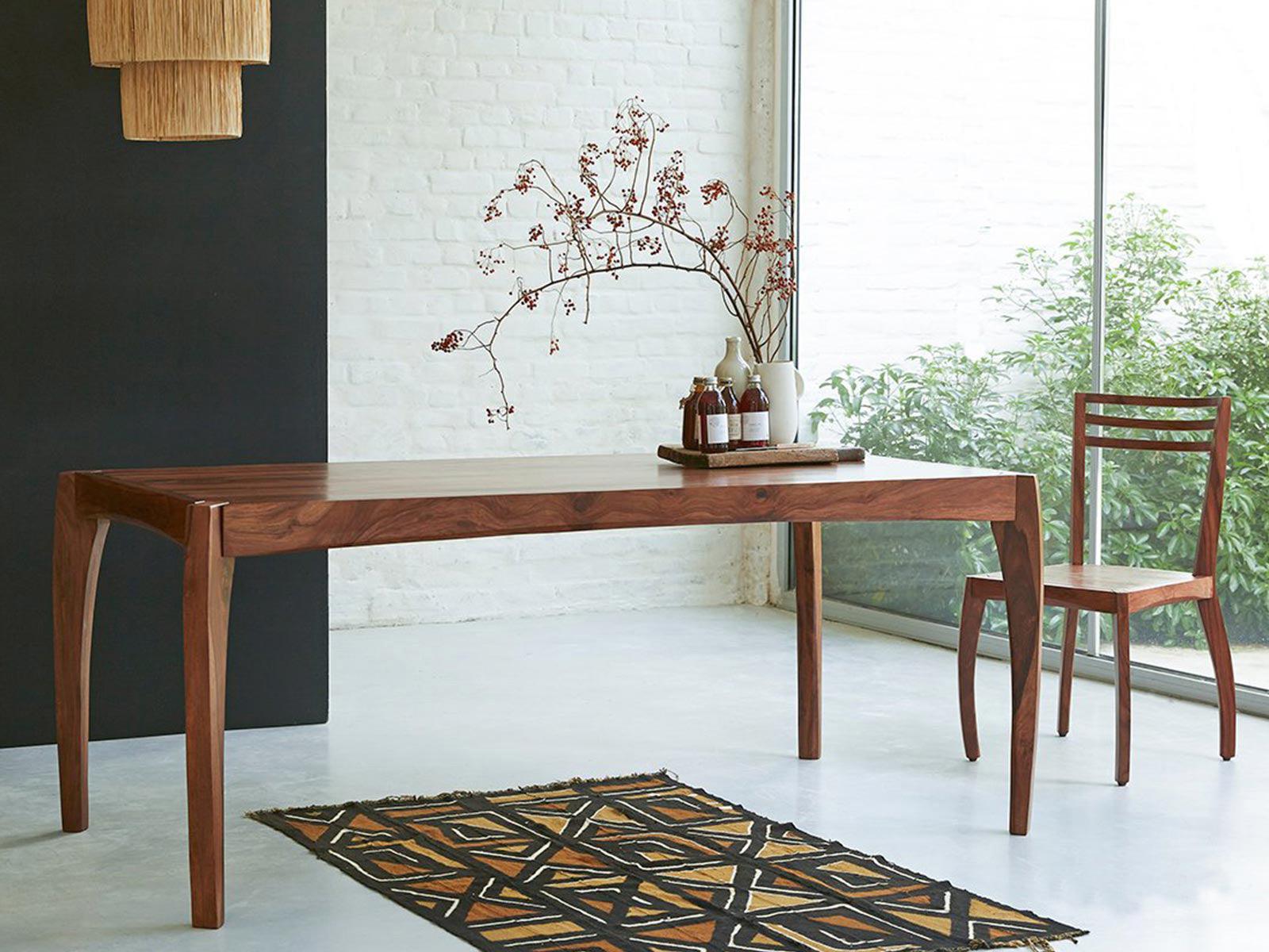 Dudi Furniture Nilay Wooden Dining Table 6 Seater