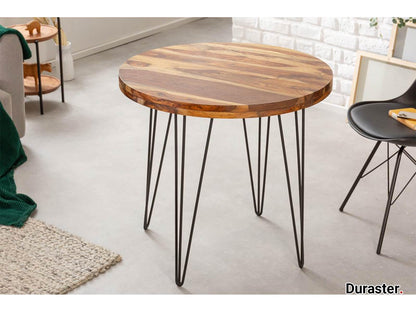 Dudi Furniture Torpedo Sheesham Wood Round Dining Table