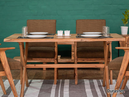 Dudi Furniture Hawkin Solid Wood Dining Table Set