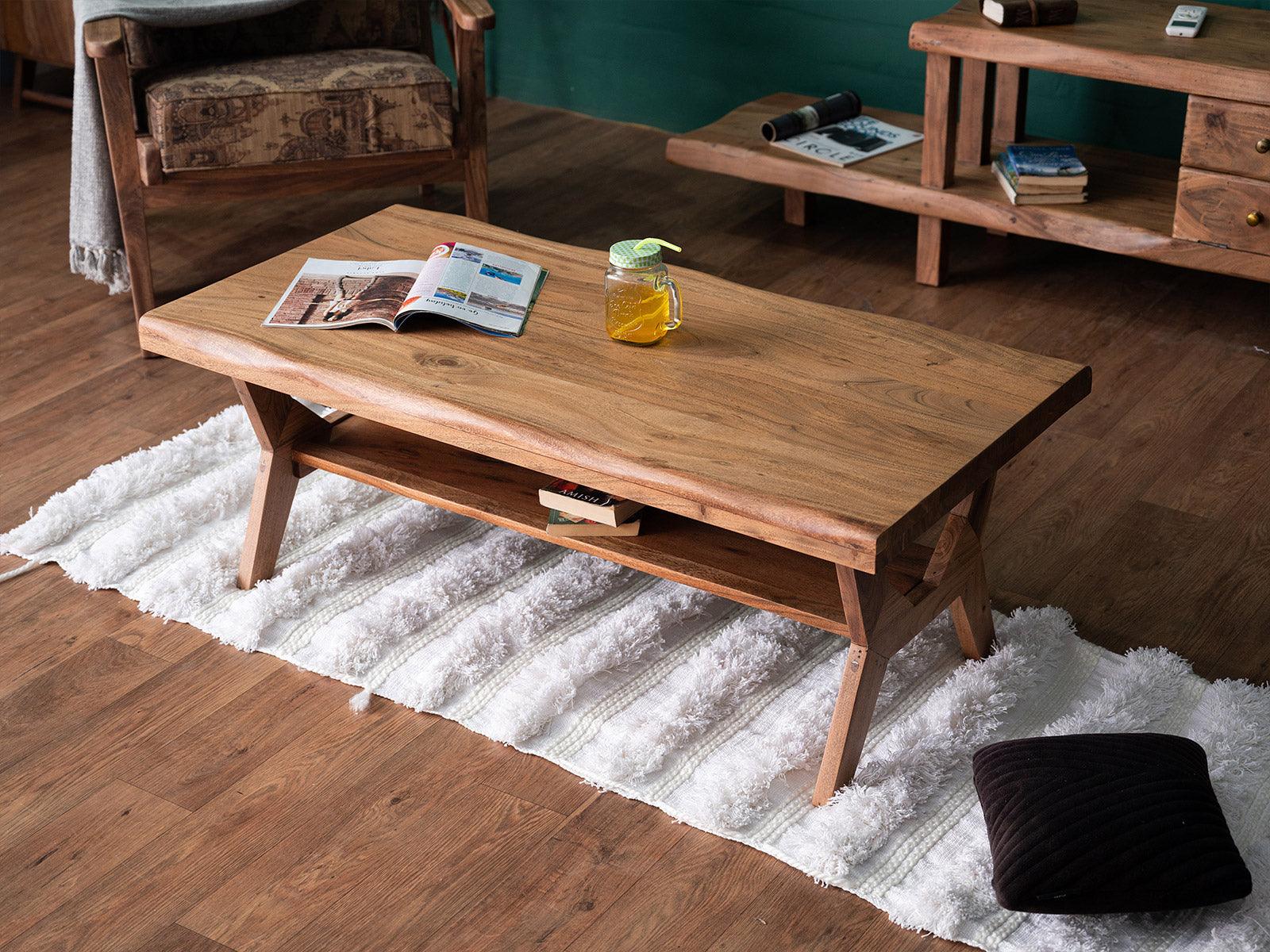 Dudi Furniture Hawkin Solid Wood Coffee Table