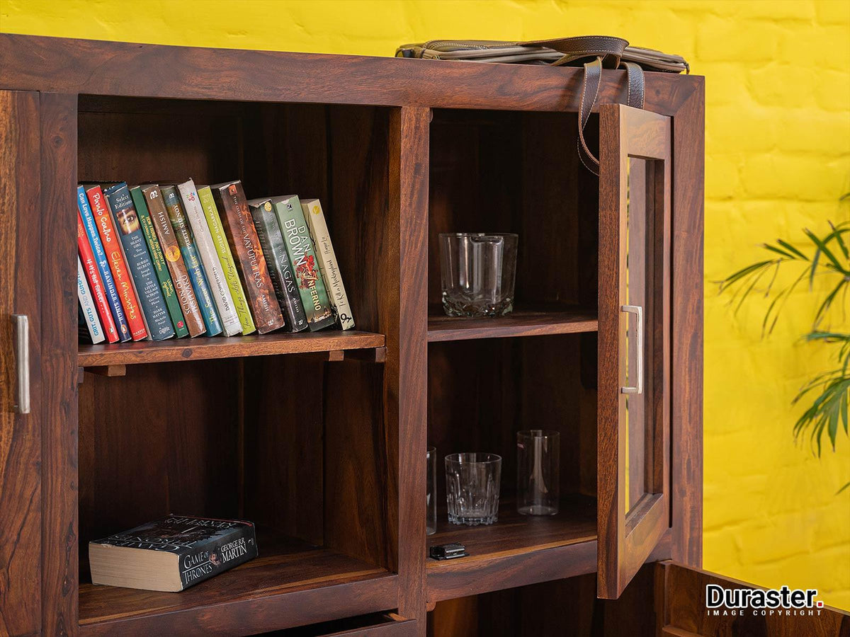 Dudi Furniture Vismit Solid Sheesham wood Cabinet