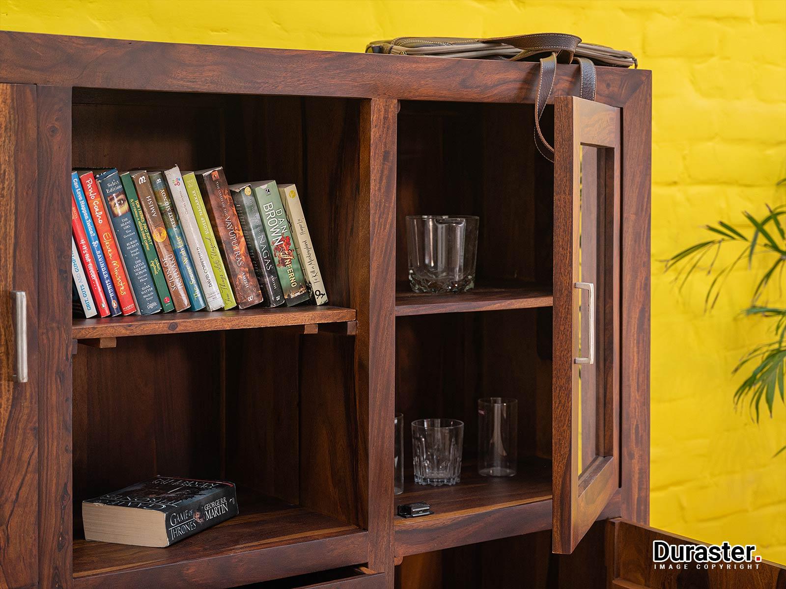 Dudi Furniture Vismit Solid Sheesham wood Cabinet