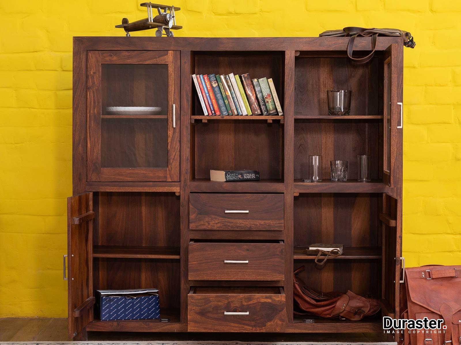 Dudi Furniture Vismit Solid Sheesham wood Cabinet