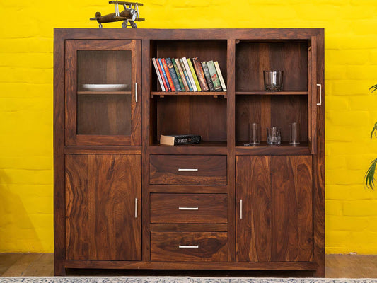 Dudi Furniture Vismit Solid Sheesham wood Cabinet
