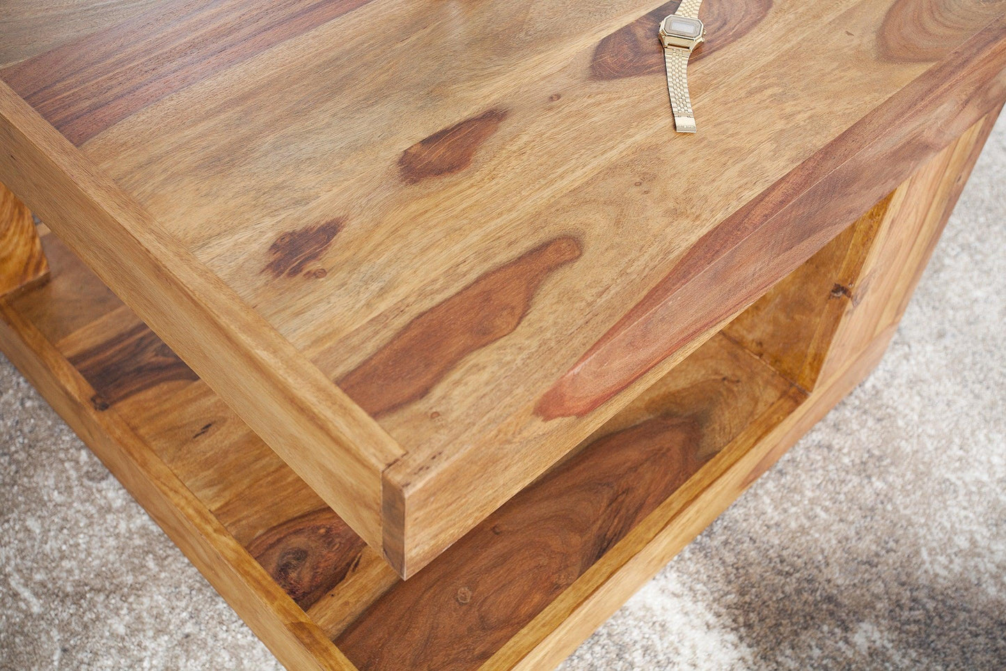 Dudi Furniture Torpedo Sheesham Wood Coffee Table