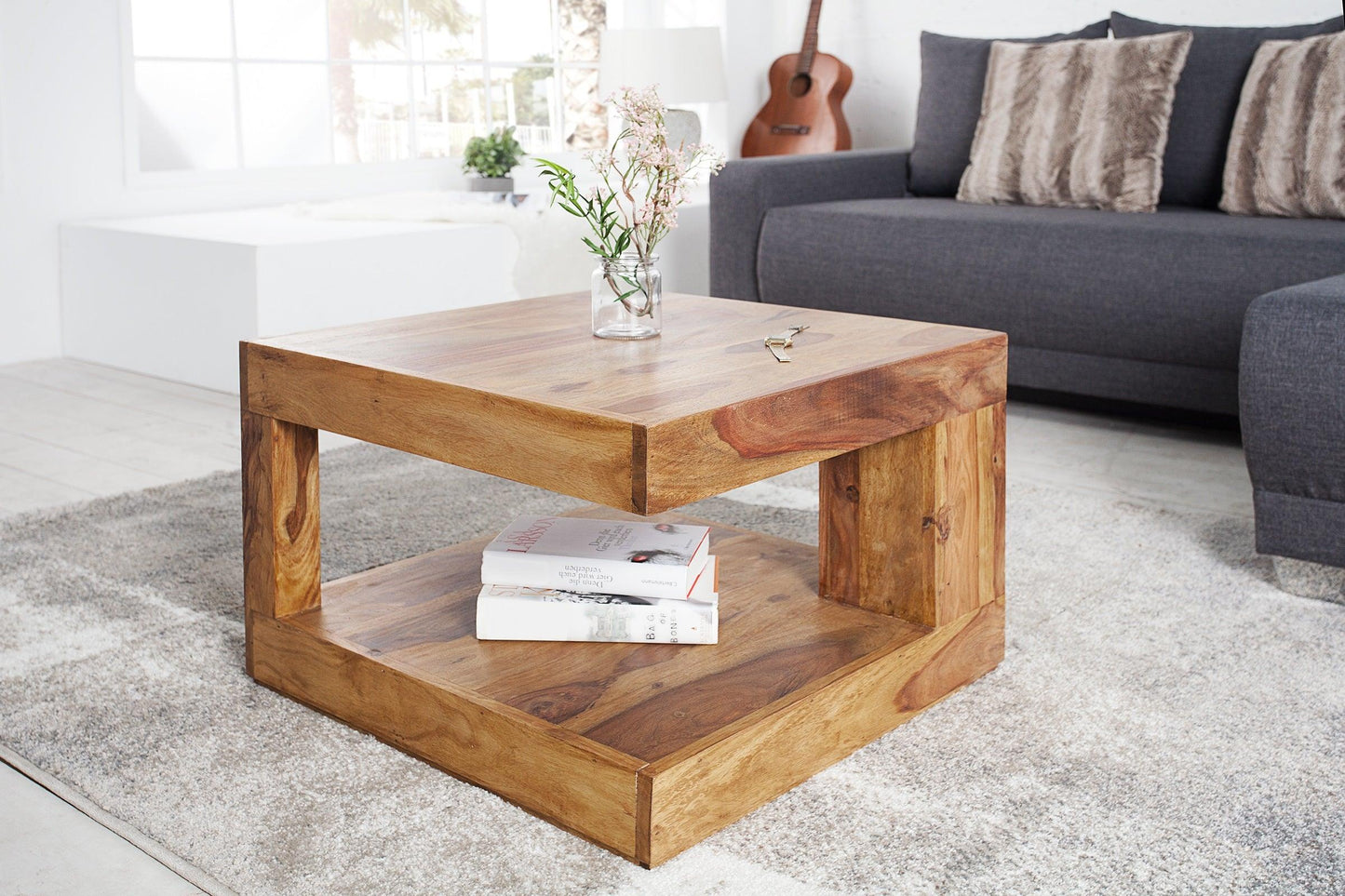 Dudi Furniture Torpedo Sheesham Wood Coffee Table