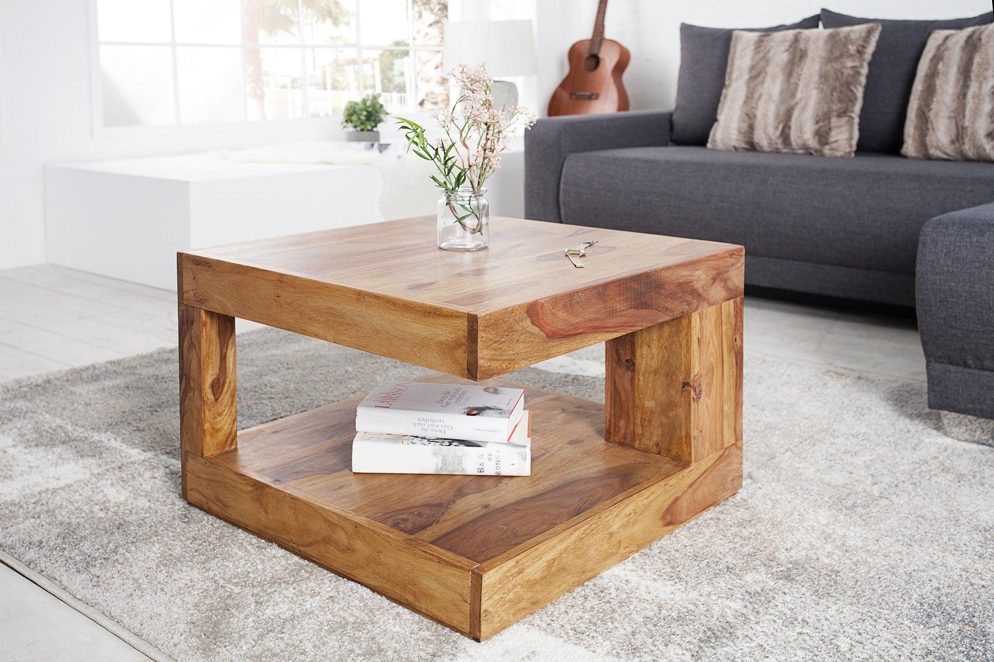 Dudi Furniture Torpedo Sheesham Wood Coffee Table