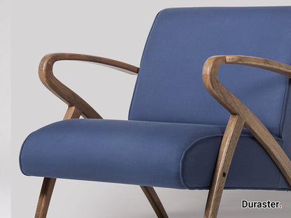 Dudi Furniture Elemantary Solid Wood Fabric Upholstered Chair